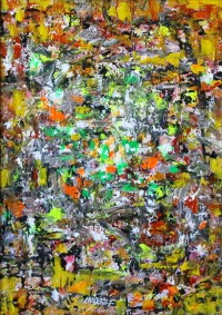 Anwar Haq, 14 x 20 Inch, Oil on Canvas, Abstract Painting, AC-ANH-001